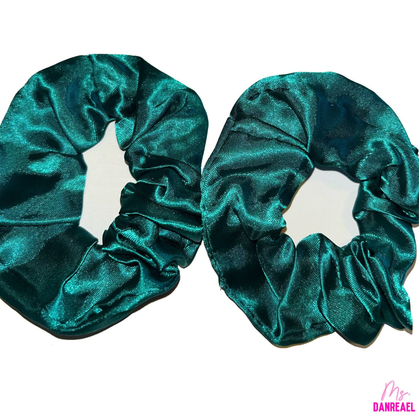 Dark Green Silk Hair Tie