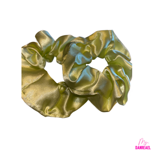 Lime Green Silk Hair Ties