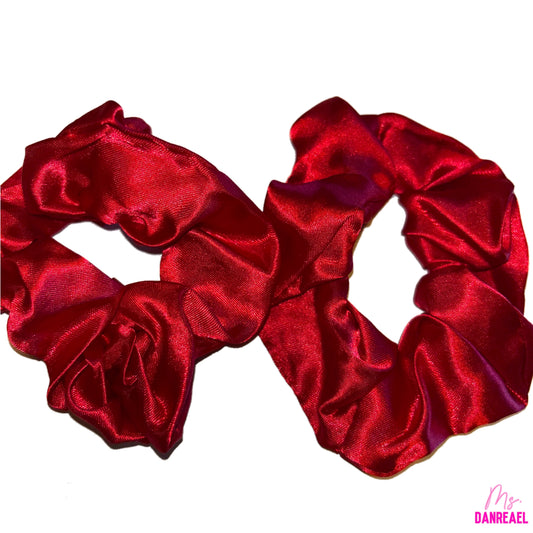 Red Silk Hair Ties