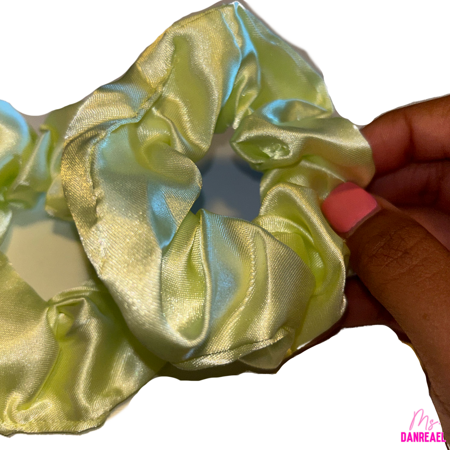 Lime Green Silk Hair Ties