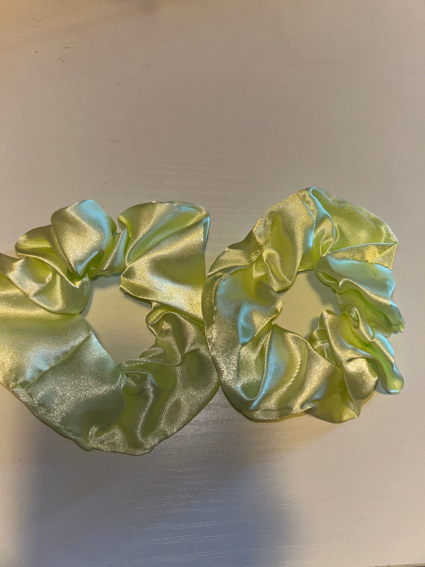 Light Green Silk Hair Ties