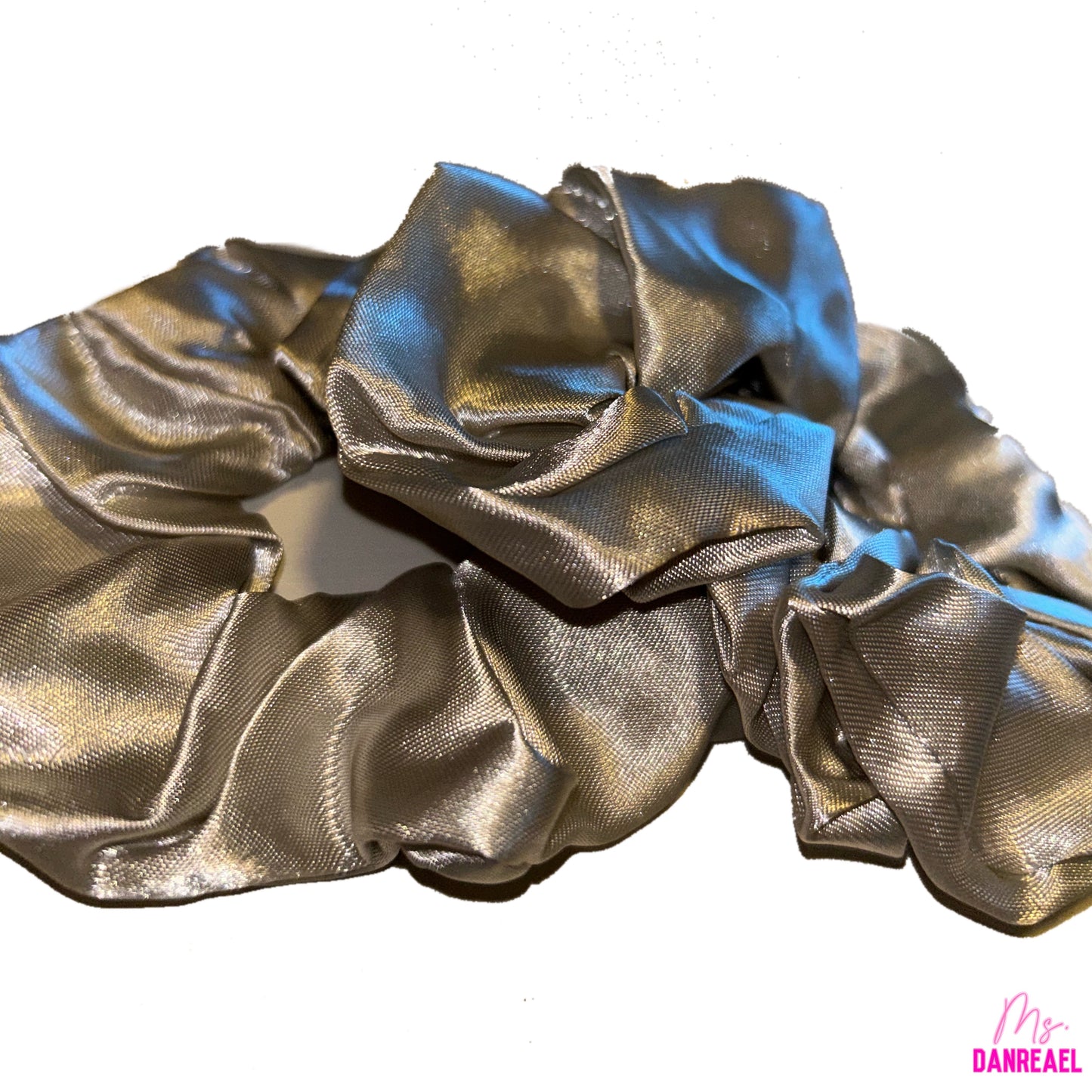 Gray Silk Hair Ties